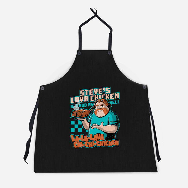 Game Lava Chicken-Unisex-Kitchen-Apron-Studio Mootant