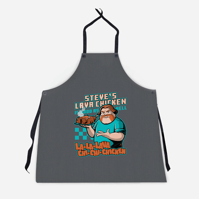 Game Lava Chicken-Unisex-Kitchen-Apron-Studio Mootant