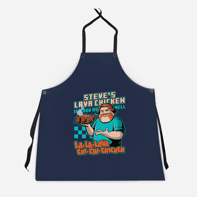 Game Lava Chicken-Unisex-Kitchen-Apron-Studio Mootant