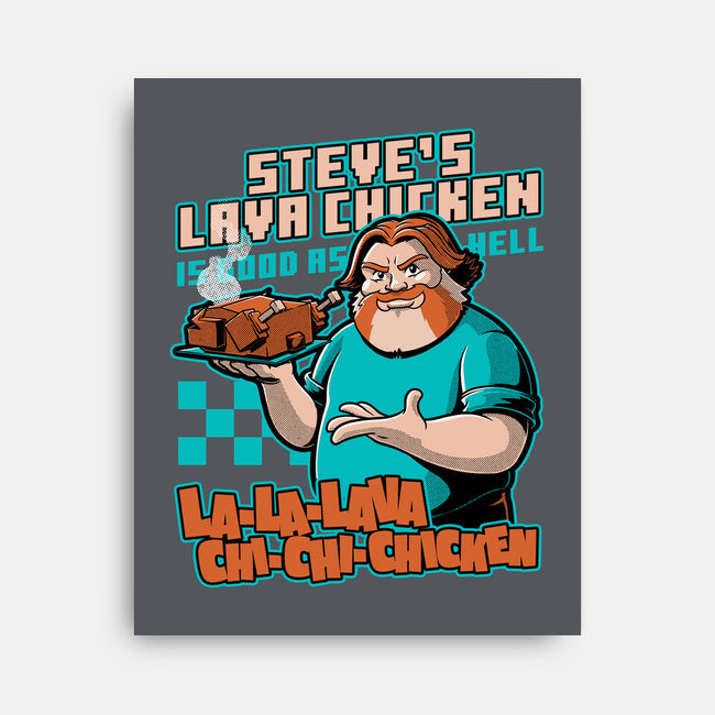 Game Lava Chicken-None-Stretched-Canvas-Studio Mootant