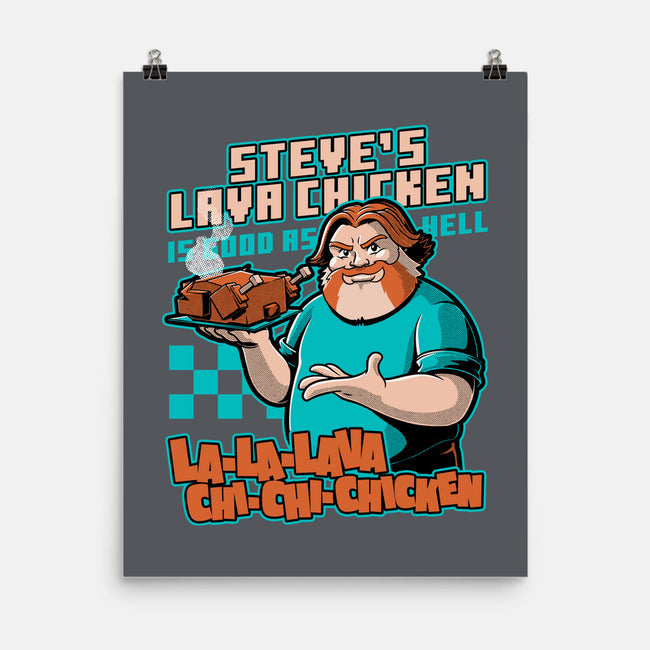 Game Lava Chicken-None-Matte-Poster-Studio Mootant