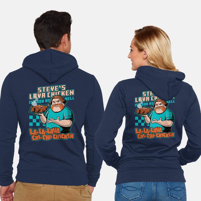 Game Lava Chicken-Unisex-Zip-Up-Sweatshirt-Studio Mootant