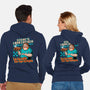 Game Lava Chicken-Unisex-Zip-Up-Sweatshirt-Studio Mootant