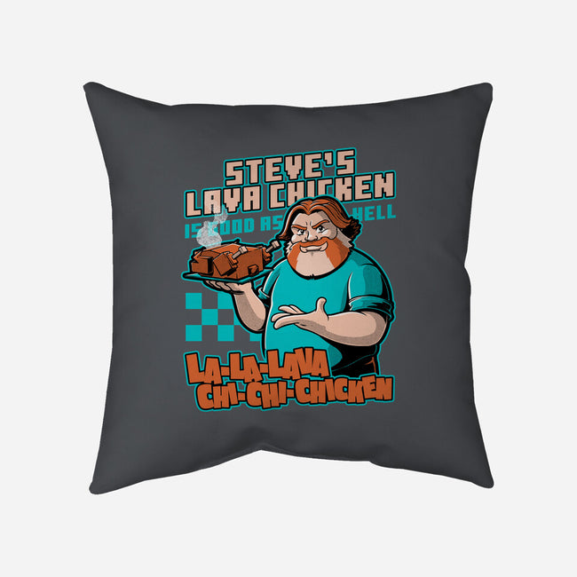 Game Lava Chicken-None-Removable Cover w Insert-Throw Pillow-Studio Mootant