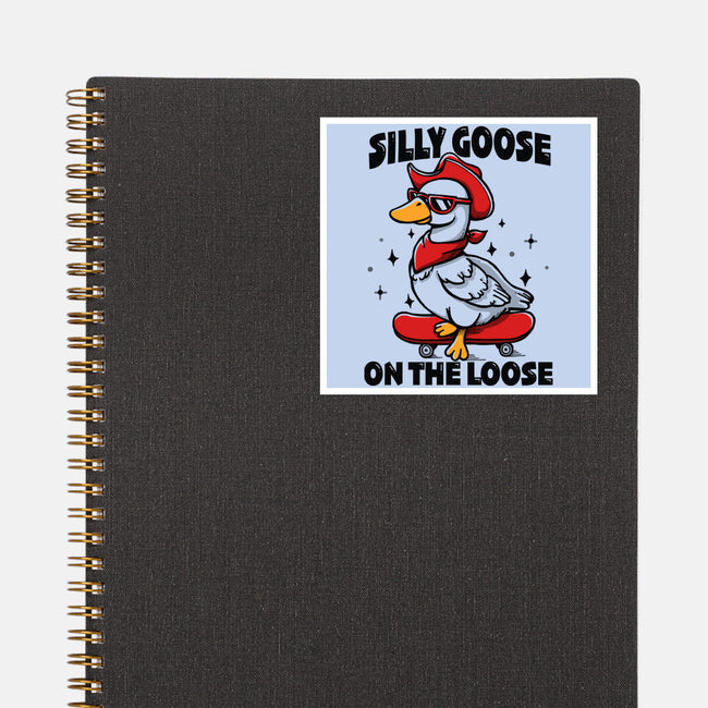 Silly Goose On The Loose-None-Glossy-Sticker-Vallina84