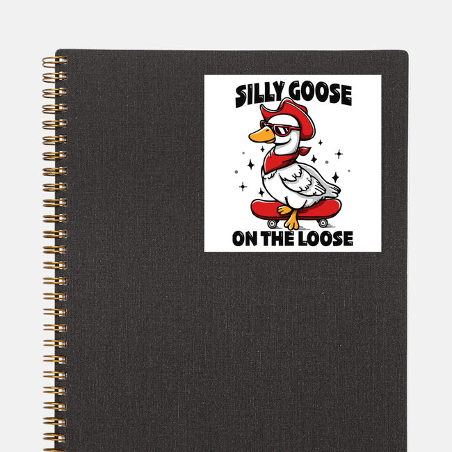 Silly Goose On The Loose-None-Glossy-Sticker-Vallina84