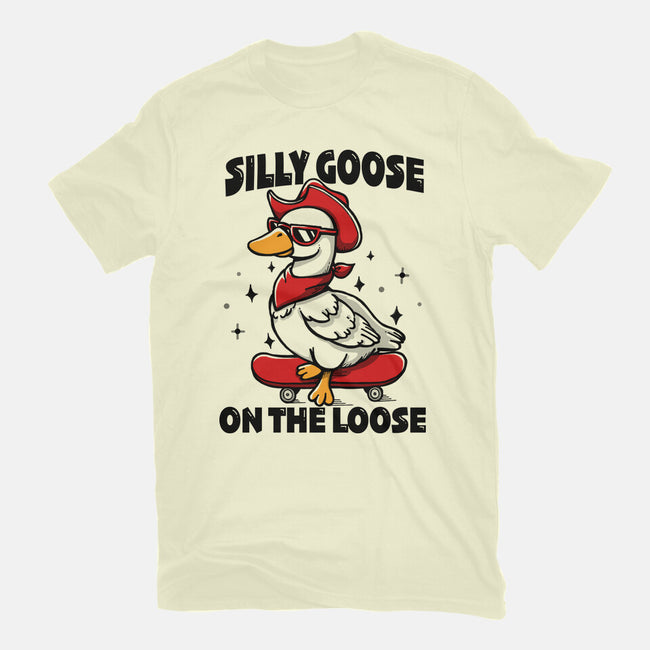 Silly Goose On The Loose-Mens-Basic-Tee-Vallina84
