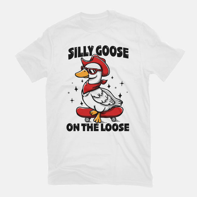 Silly Goose On The Loose-Womens-Fitted-Tee-Vallina84
