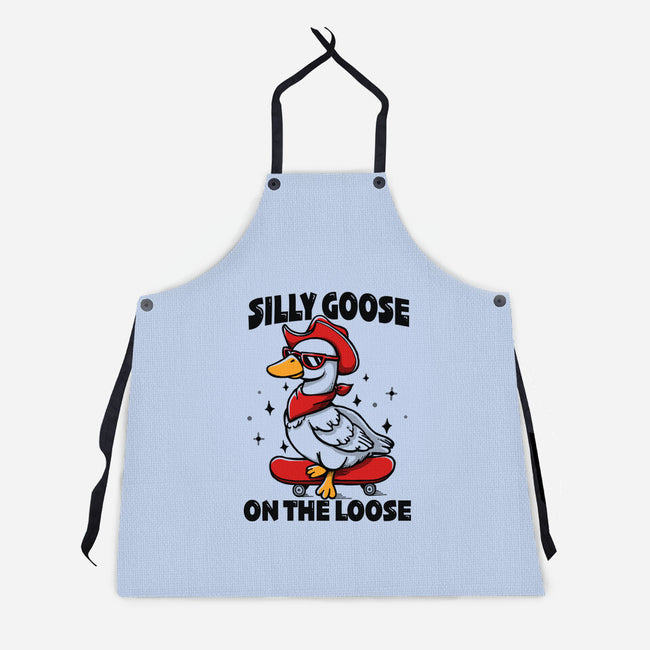 Silly Goose On The Loose-Unisex-Kitchen-Apron-Vallina84