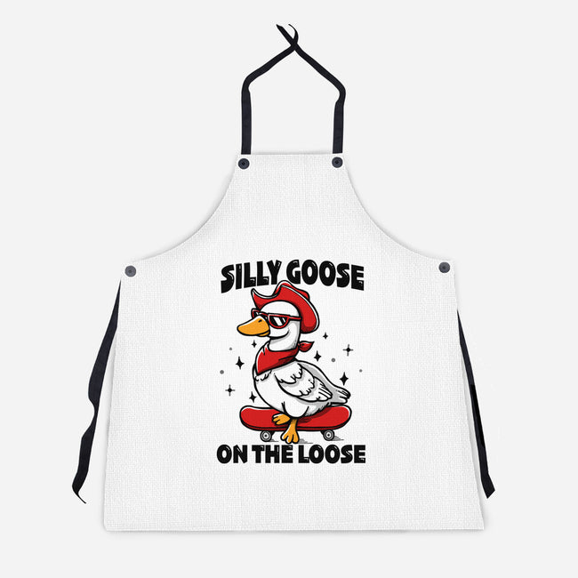 Silly Goose On The Loose-Unisex-Kitchen-Apron-Vallina84