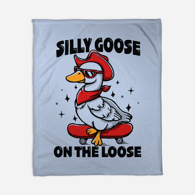 Silly Goose On The Loose-None-Fleece-Blanket-Vallina84