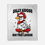 Silly Goose On The Loose-None-Fleece-Blanket-Vallina84