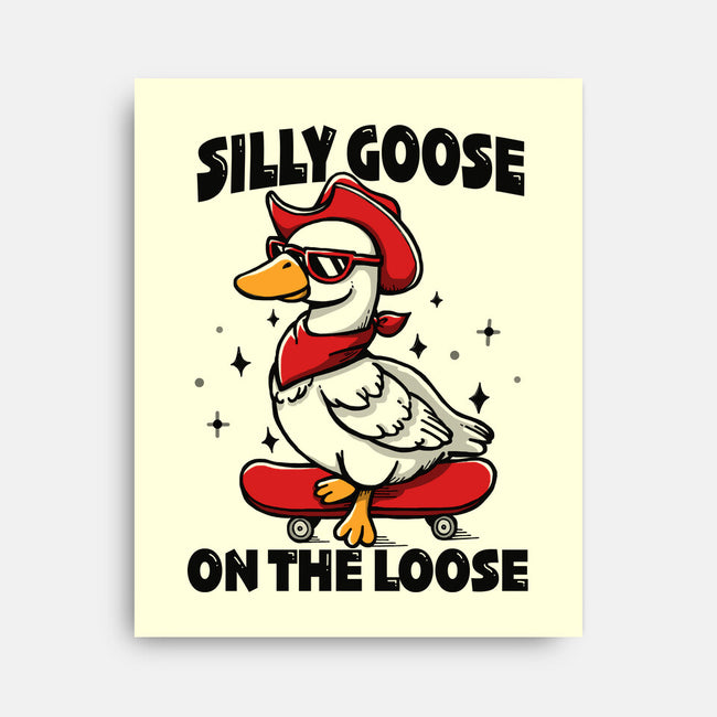 Silly Goose On The Loose-None-Stretched-Canvas-Vallina84