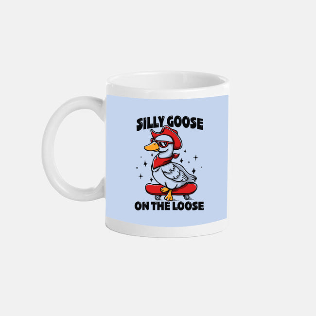 Silly Goose On The Loose-None-Mug-Drinkware-Vallina84