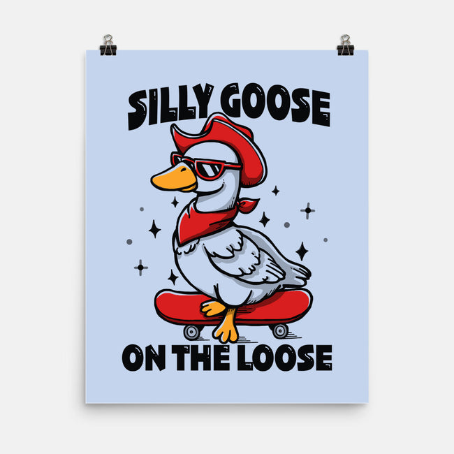 Silly Goose On The Loose-None-Matte-Poster-Vallina84