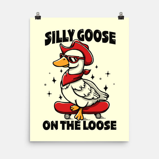 Silly Goose On The Loose-None-Matte-Poster-Vallina84