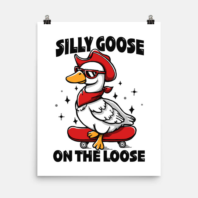 Silly Goose On The Loose-None-Matte-Poster-Vallina84