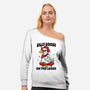 Silly Goose On The Loose-Womens-Off Shoulder-Sweatshirt-Vallina84