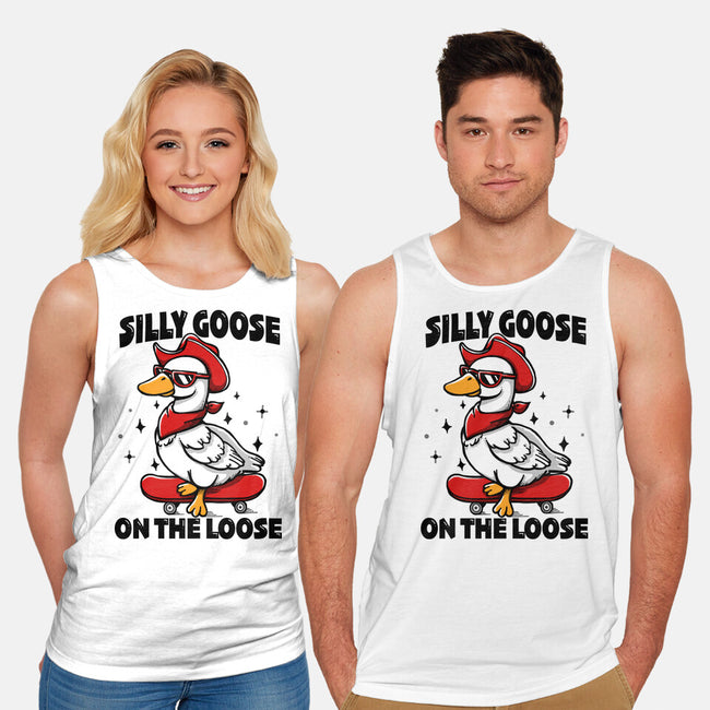 Silly Goose On The Loose-Unisex-Basic-Tank-Vallina84