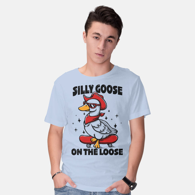 Silly Goose On The Loose-Mens-Basic-Tee-Vallina84