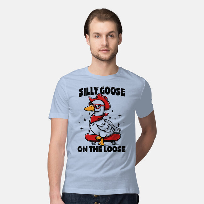 Silly Goose On The Loose-Mens-Premium-Tee-Vallina84
