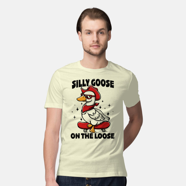 Silly Goose On The Loose-Mens-Premium-Tee-Vallina84