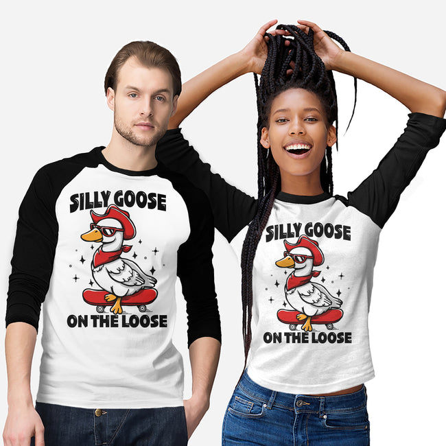 Silly Goose On The Loose-Unisex-Baseball-Tee-Vallina84