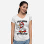 Silly Goose On The Loose-Womens-V-Neck-Tee-Vallina84