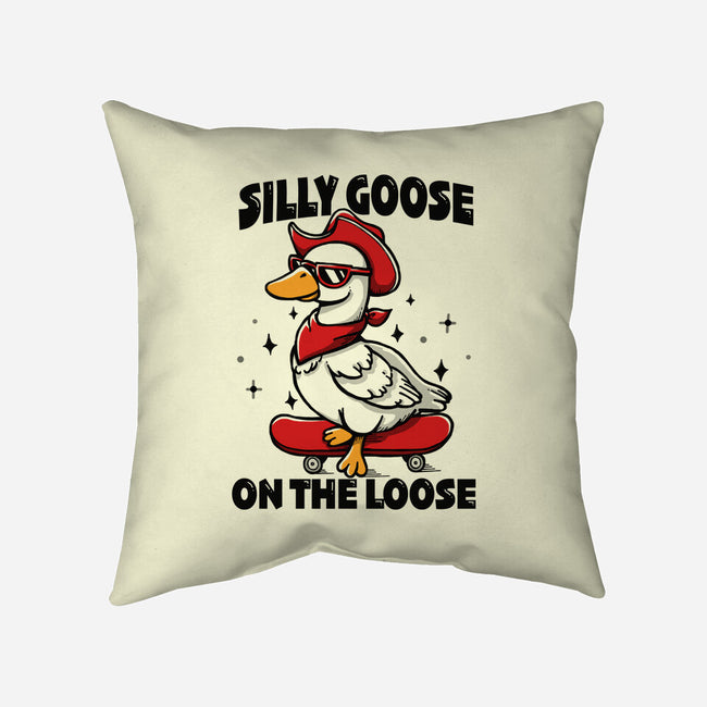 Silly Goose On The Loose-None-Removable Cover w Insert-Throw Pillow-Vallina84