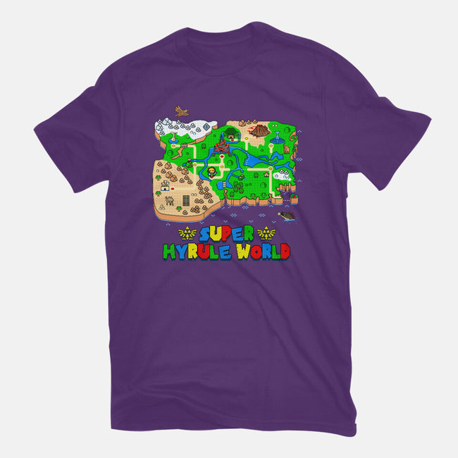 Super Hyrule World-Womens-Fitted-Tee-NMdesign