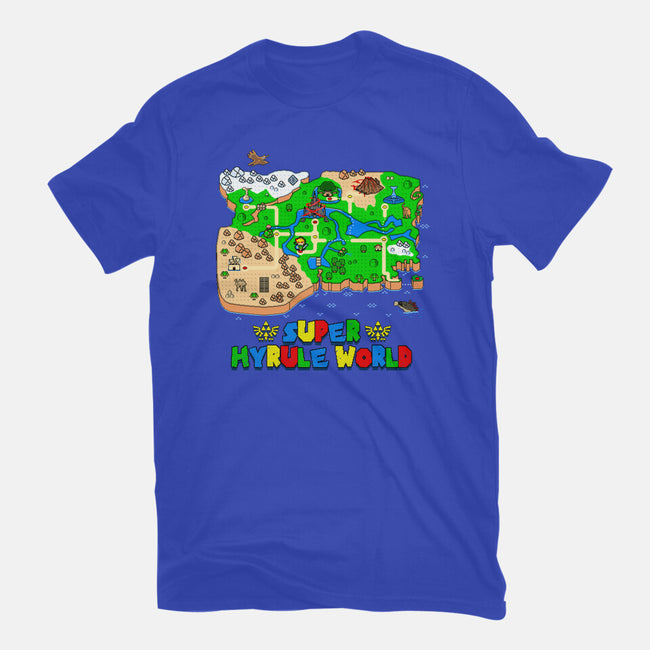 Super Hyrule World-Womens-Fitted-Tee-NMdesign