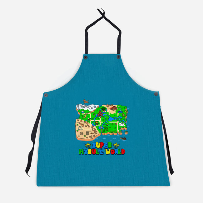 Super Hyrule World-Unisex-Kitchen-Apron-NMdesign