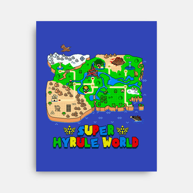 Super Hyrule World-None-Stretched-Canvas-NMdesign