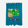 Super Hyrule World-None-Polyester-Shower Curtain-NMdesign