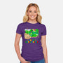 Super Hyrule World-Womens-Fitted-Tee-NMdesign