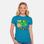 Super Hyrule World-Womens-Fitted-Tee-NMdesign