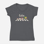 The Cuccos-Womens-V-Neck-Tee-2DFeer