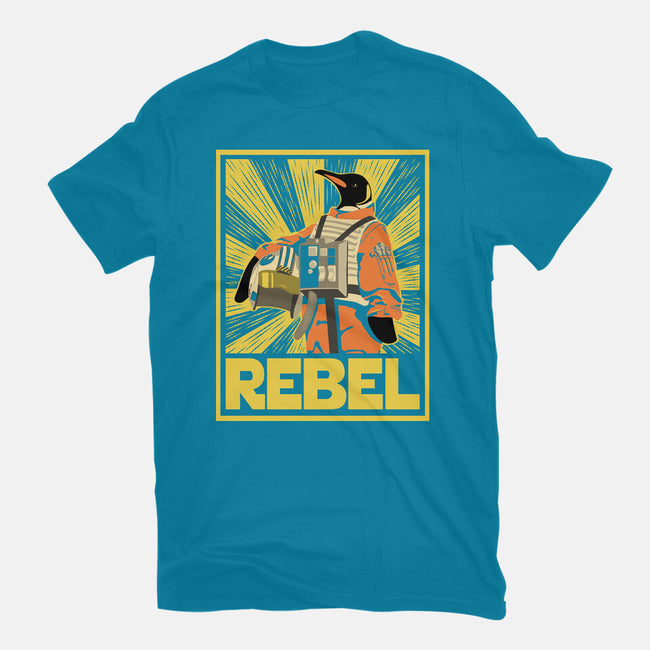 Penguin Rebel-Unisex-Basic-Tee-dwarmuth