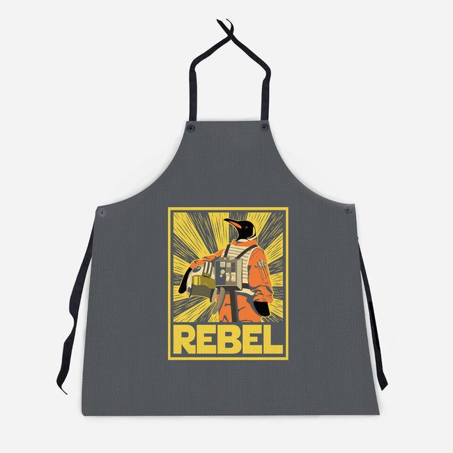 Penguin Rebel-Unisex-Kitchen-Apron-dwarmuth