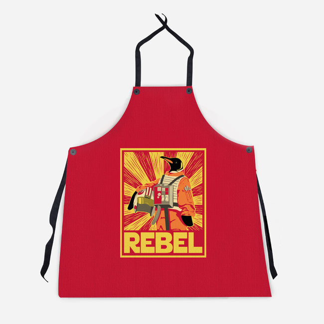 Penguin Rebel-Unisex-Kitchen-Apron-dwarmuth