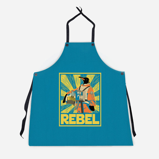Penguin Rebel-Unisex-Kitchen-Apron-dwarmuth
