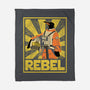 Penguin Rebel-None-Fleece-Blanket-dwarmuth
