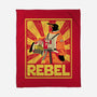 Penguin Rebel-None-Fleece-Blanket-dwarmuth