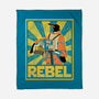 Penguin Rebel-None-Fleece-Blanket-dwarmuth