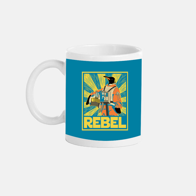 Penguin Rebel-None-Mug-Drinkware-dwarmuth