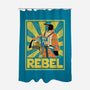 Penguin Rebel-None-Polyester-Shower Curtain-dwarmuth
