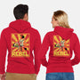 Penguin Rebel-Unisex-Zip-Up-Sweatshirt-dwarmuth