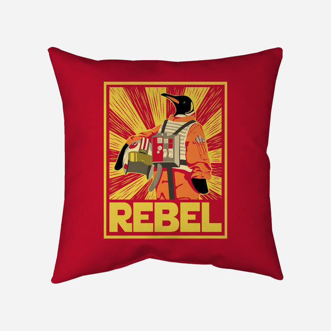 Penguin Rebel-None-Removable Cover w Insert-Throw Pillow-dwarmuth