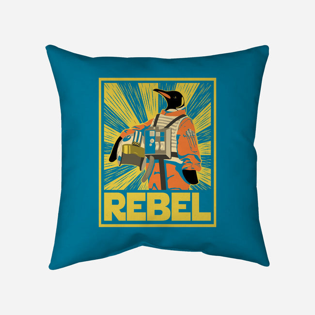 Penguin Rebel-None-Removable Cover w Insert-Throw Pillow-dwarmuth