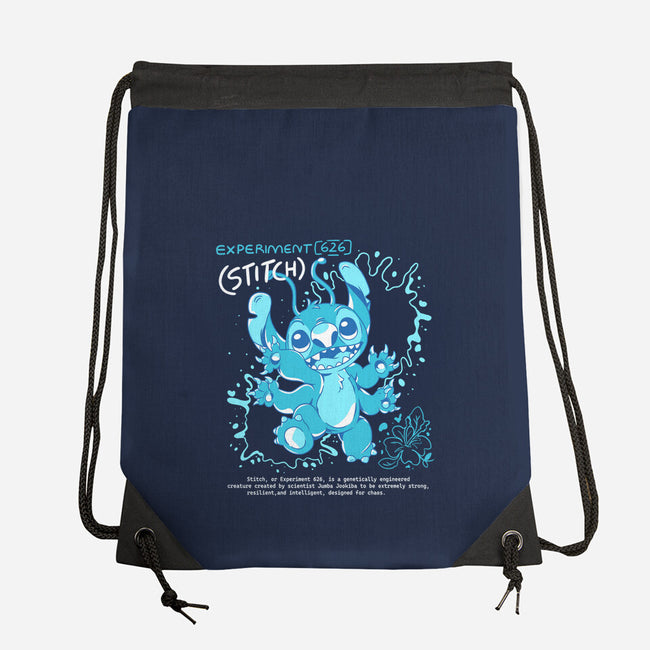 Blue Monster-None-Drawstring-Bag-yumie